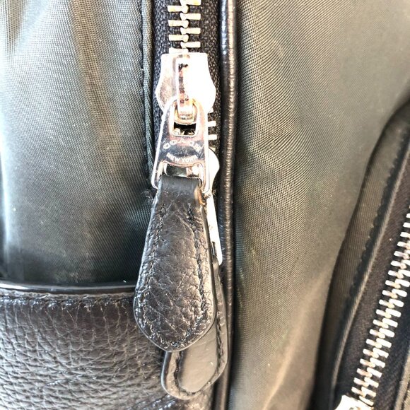 Authentic Coach Court Backpack in Black Nylon & Refined Pebble Leather AUTHENTIC - Picture 11 of 16